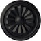 Ekena Millwork Olivia Ceiling Medallion (Fits Canopies up to 2 1/8"), Hand-Painted Steel Gray, 7 7/8"OD x 1 1/8"P CM07OLSGS - alternate 1